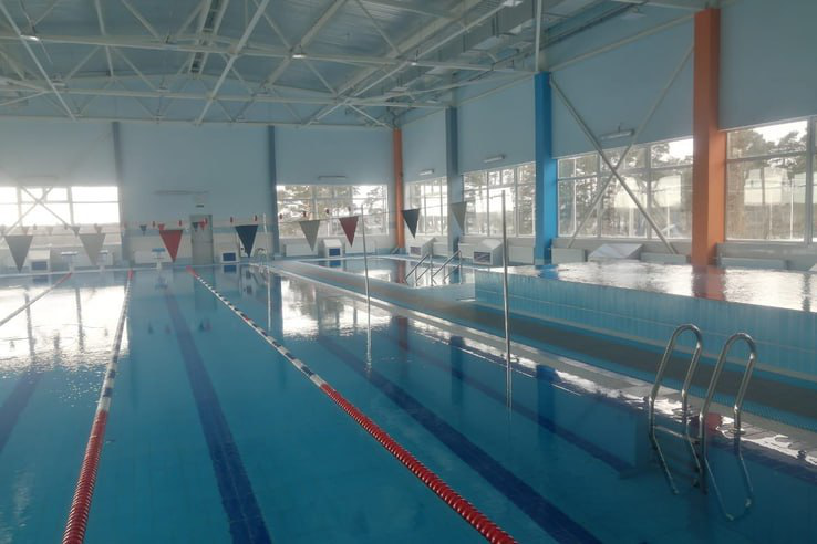 Комитетом введен в эксплуатацию новый спортивно-оздоровительный комплекс с тремя бассейнами в Приозерском районе в поселке Плодовое